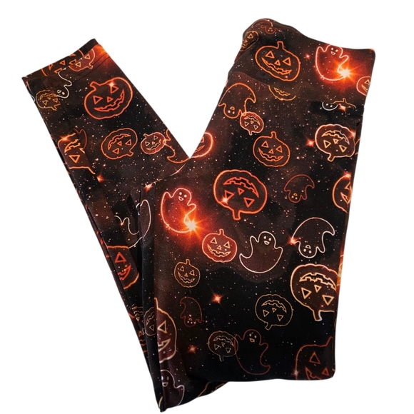 No Boundaries Juniors' Halloween Sueded Leggings Size L EUC - Picture 1 of 10